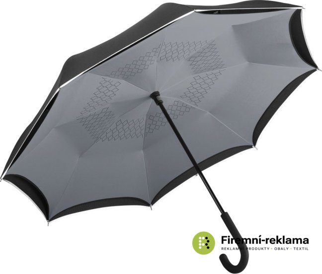 Regular umbrella FARE® Contrary - Colour: black/grey