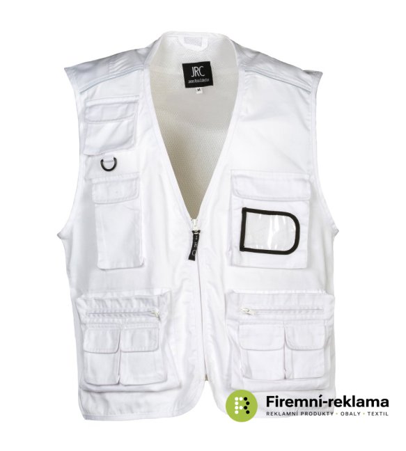 James Ross Waistcoat New Safari - Colour: white, Size: S