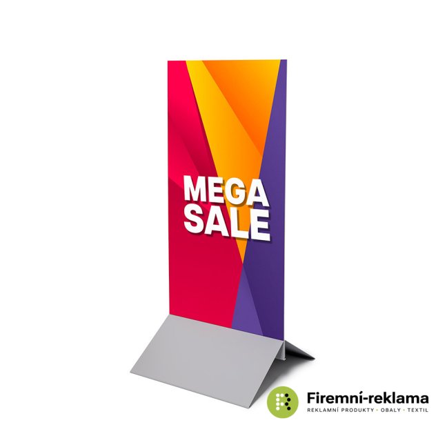 Sign wedge panel holder steel base - Variant: Advertising Panel Stand 60 cm