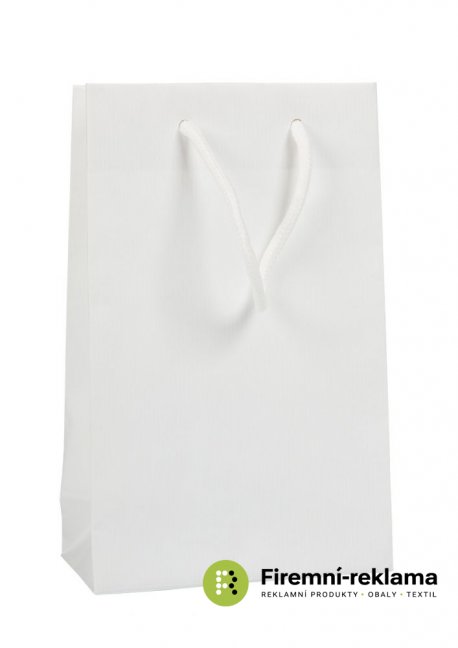 Paper bag BIANCO LUX - Packaging: 1pcs, Size: 16x8x25cm
