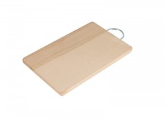 Wooden cutting board with small handle