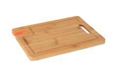 Bamboo cutting board with knife sharpener - 28 x 21 cm