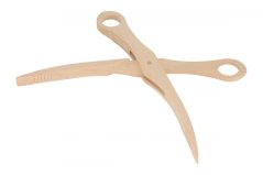 Wooden barbecue scissors