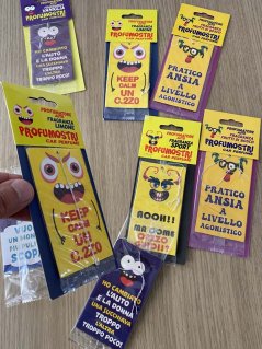 Air freshener scented tag with custom printing