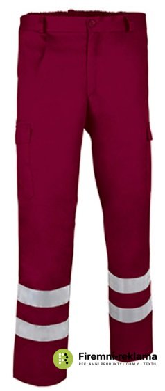 DRILL work pants reflective S-3XL - Packaging: 1pcs, Colour: burgundy, Size: S