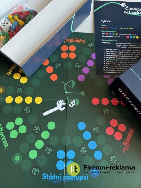 Promotional "Ludo" board game for 6 players, with custom printing on the box and game board—the perfect solution for corporate gifts, events, marketing campaigns, or sales promotions