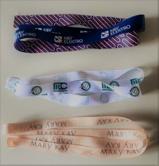 Satin ribbons with print