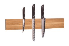 Magnetická lišta na nože Dub