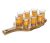 Wooden carrier with 8 shots