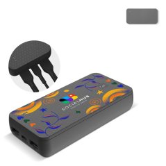 Powerbanka s kapacitou 20000 mAh GP B+ Series černá, s vlastním potiskem, vhodná jako firemní dárek, promo předmět nebo zaměstnanecký benefit