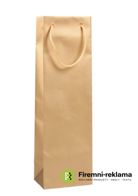 Paper bag GLASS - Packaging: 1pcs, Size: 12x9x40cm, Coulor of the bag: blue
