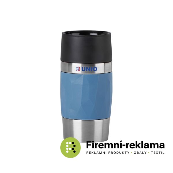 Tefal Travel Mug Compact 0.3L Blue with custom print
