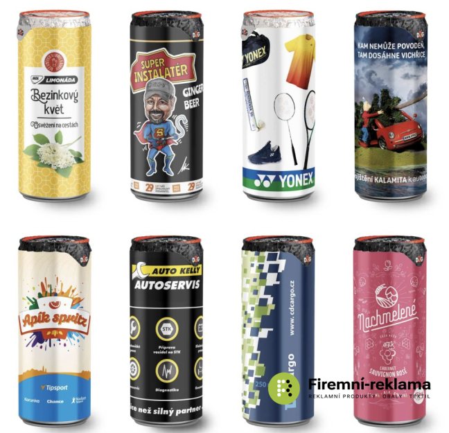 Reklamní nápoj v plechovce 250ml