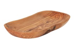 Oval Olive Wood Bowl, 26 cm