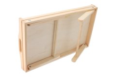 Wooden bed serving table 50x30 cm - unvarnished
