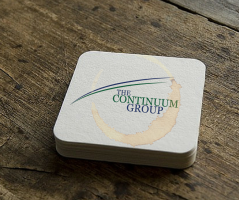 Beer coasters with custom print