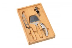 Bambusový set na sýr a víno