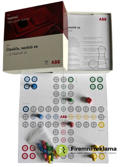 Promotional "Ludo" board game, with custom printing on the box and game board—the perfect solution for corporate gifts, events, marketing campaigns, or sales promotions