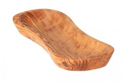 Z-shaped olive wood bowl