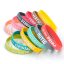 Silicone bracelet embossing with filling - Packaging: 50pcs
