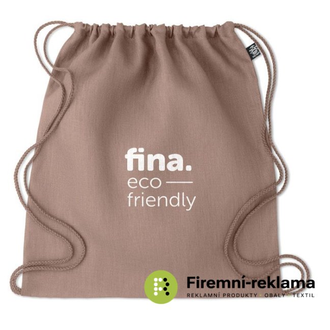 NAIMA BAG ekologický batoh z konopí stahovací - Balení: 50ks