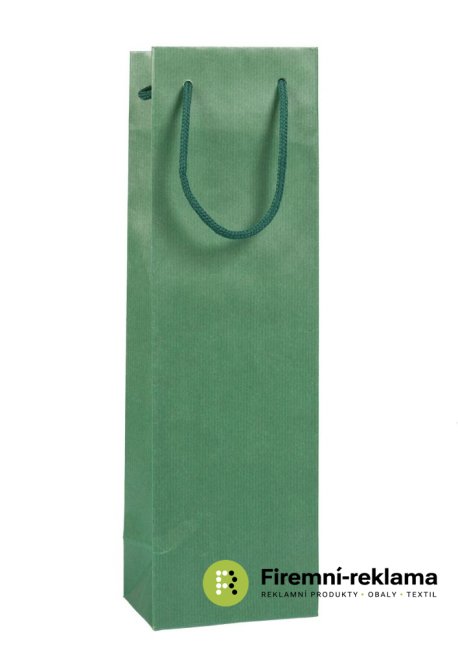 Papírová taška GLASS - Balení: 1ks, Velikost: 12x9x40cm, Barva tašky: modrá