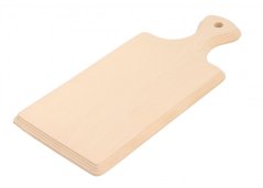 Milled cutting board with medium handle