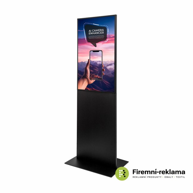 StreamLine Digital Totem With 43" Samsung Screen Black - Colour: black, Media Size: 529,2 x 940 mm