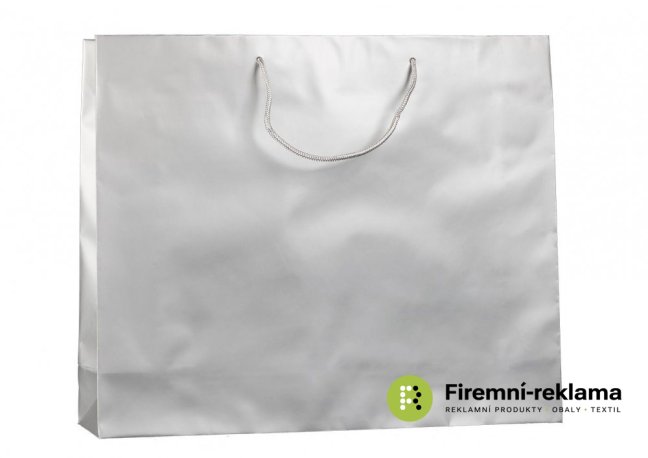 Paper bag SILVER - Packaging: 1pcs, Size: 16x8x25cm