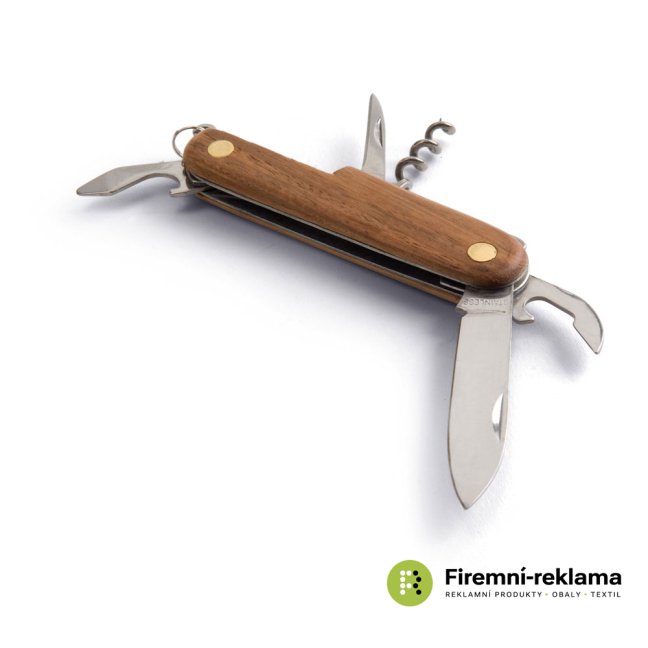 Wooden multifunctional folding knife