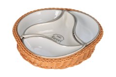 Bowls in basket Home Sweet Home - 4-piece set