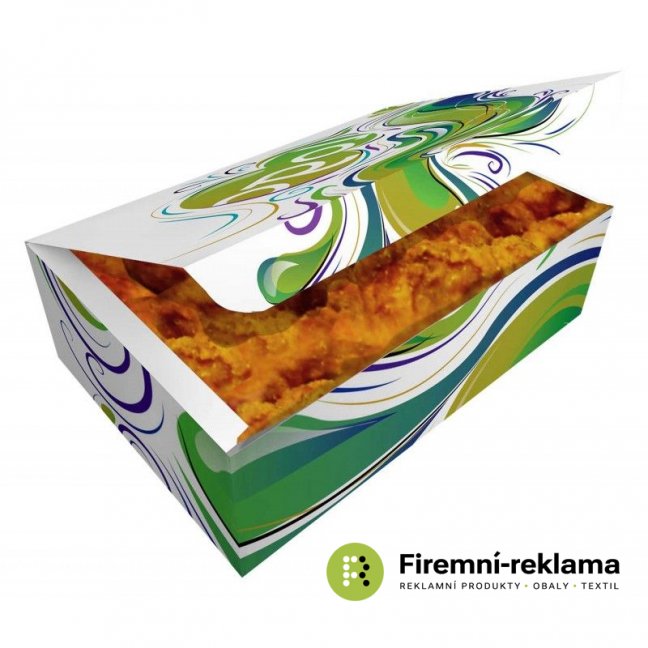 Papírová potravinová krabička - Balení: 1000ks, Velikost: 207x126x84mm