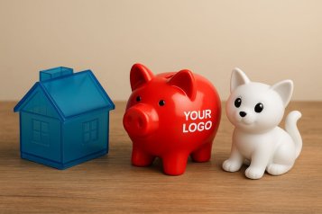 Personalised money boxes with custom print Personalised money boxes with custom print