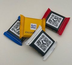 Ritter Sport čokoláda s přebalem