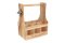 Wooden carrier with opener
