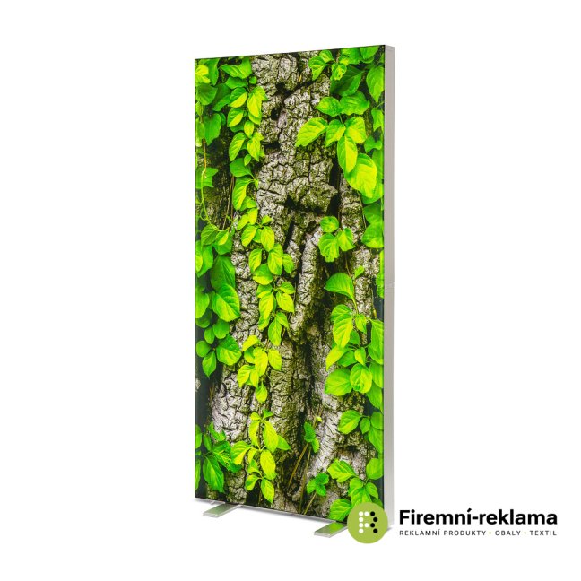 Brightbox Double - Colour: silver, Media Size: 1000 x 2000 mm