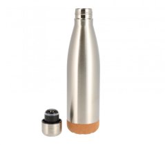 Stainless steel thermo bottle with cork base 500 ml