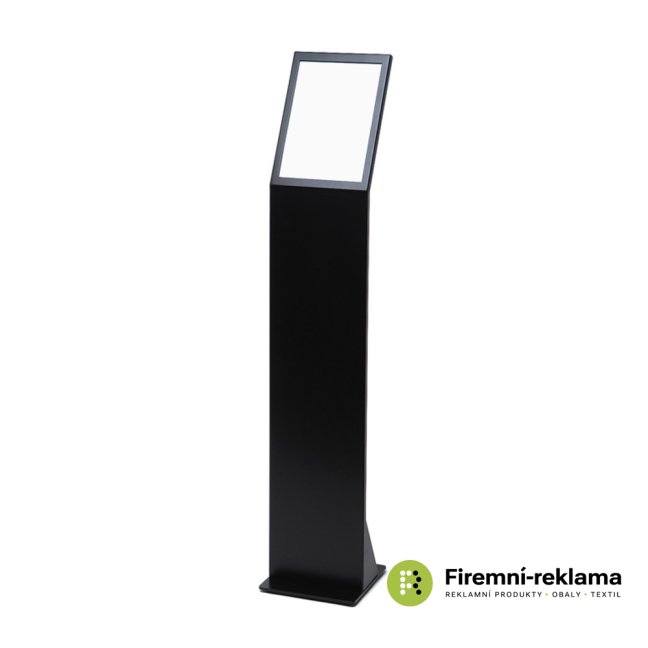Premium A4 Black Menu Stand with magnetic A4 acrylic pocket - Colour: black, Media Size: A4 (210 x 297 mm)
