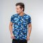 James Ross T-shirt Ibiza Man - Colour: camouflage blue, Size: S