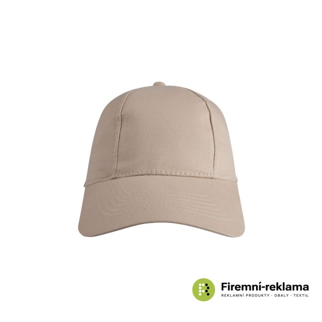 Cap with advertising print - Packaging: 100pcs, Colour: beige