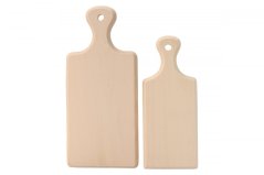 Set of milled cutting boards with handle 2 pcs