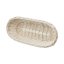 Wicker pastry basket decorated white