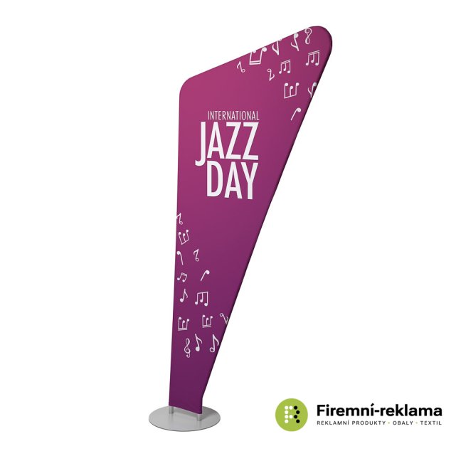 Zipper-Banner Triangle - Variant: Zipper-Banner Triangle, Media Size: 1080 x 2540 mm
