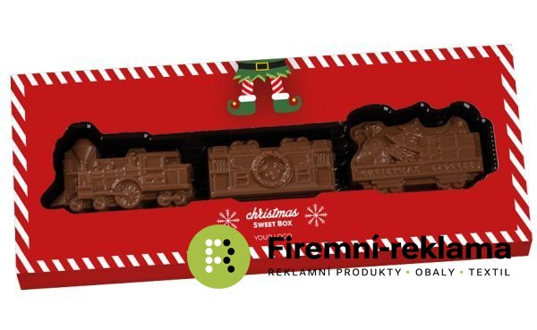 Vánoční čokoládový vlak - Balení: 100ks