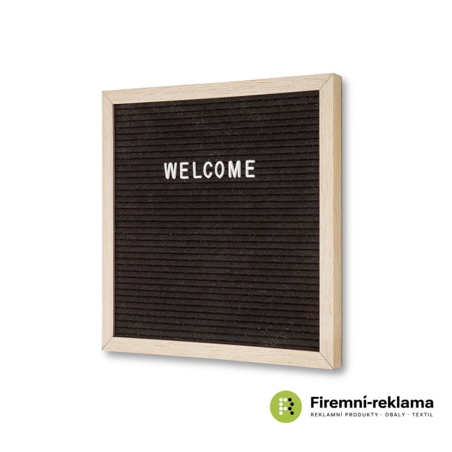 Black Letter Board - Colour: light brown, black, Media Size: 300 x 300 mm