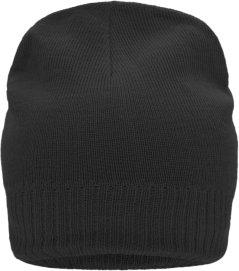 Knitted Beanie with Fleece Inset