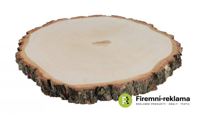 Wooden mat made of birch trunk 33-38 cm