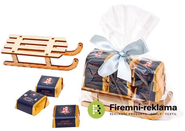 Chocolate sleigh - Packaging: 50pcs