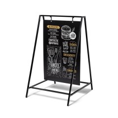 Chalk A-Board Swing 50 x 70 cm Black