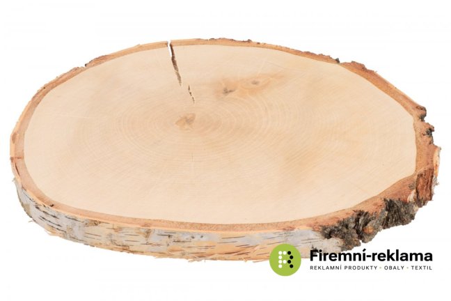 Wooden mat made of birch trunk 33-38 cm